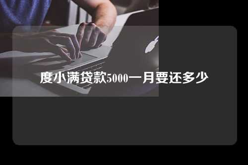 度小满贷款5000一月要还多少