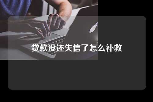 贷款没还失信了怎么补救