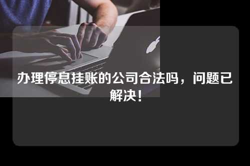 办理停息挂账的公司合法吗，问题已解决！