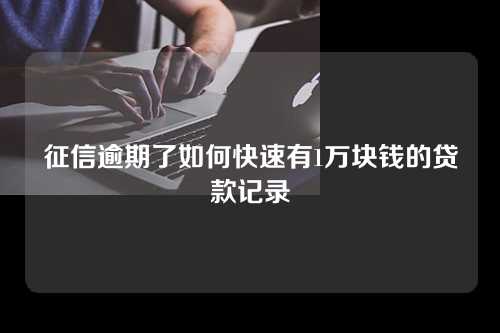 征信逾期了如何快速有1万块钱的贷款记录