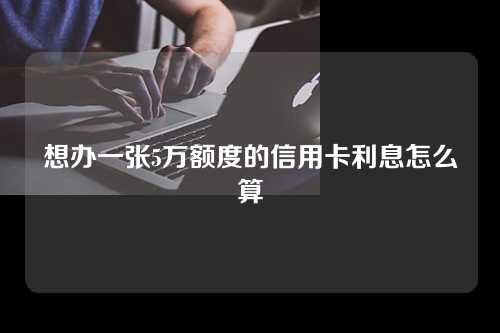 想办一张5万额度的信用卡利息怎么算