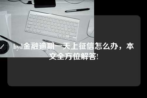 byd金融逾期一天上征信怎么办，本文全方位解答!