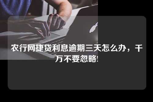 农行网捷贷利息逾期三天怎么办，千万不要忽略!