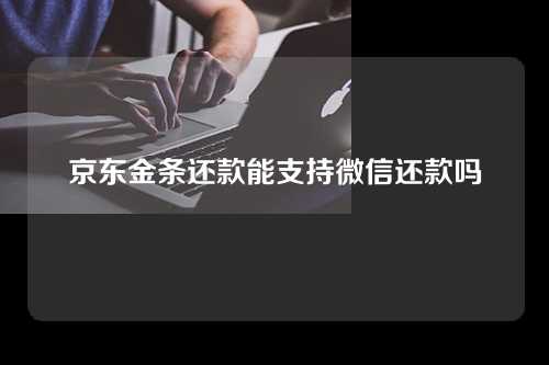 京东金条还款能支持微信还款吗