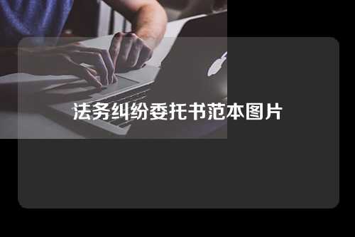 法务纠纷委托书范本图片