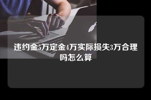 违约金5万定金4万实际损失3万合理吗怎么算