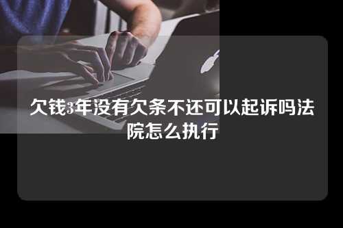 欠钱3年没有欠条不还可以起诉吗法院怎么执行