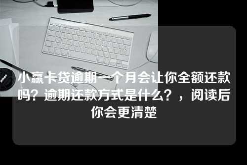 小赢卡贷逾期一个月会让你全额还款吗？逾期还款方式是什么？，阅读后你会更清楚