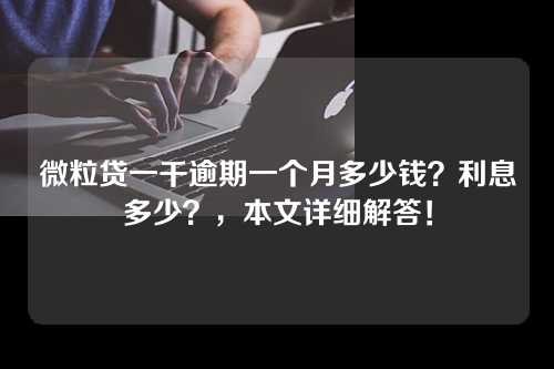 微粒贷一千逾期一个月多少钱？利息多少？，本文详细解答！