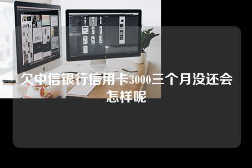 欠中信银行信用卡3000三个月没还会怎样呢