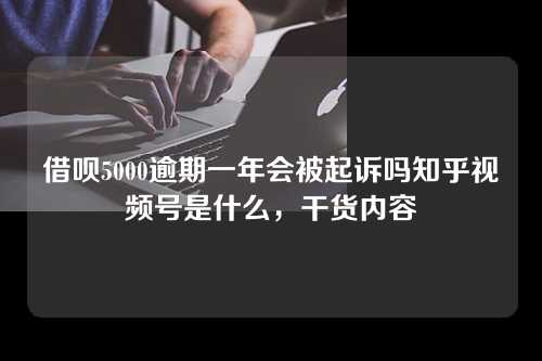 借呗5000逾期一年会被起诉吗知乎视频号是什么，干货内容