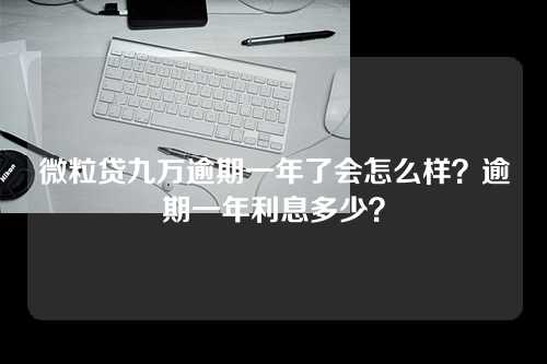 微粒贷九万逾期一年了会怎么样？逾期一年利息多少？