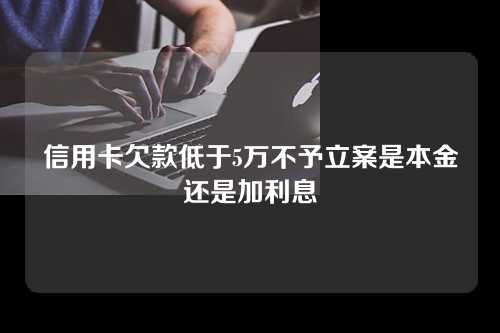 信用卡欠款低于5万不予立案是本金还是加利息