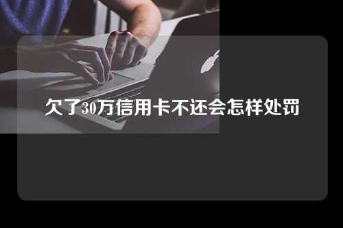 欠了30万信用卡不还会怎样处罚