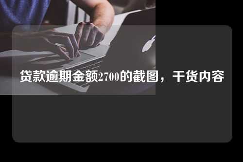 贷款逾期金额2700的截图，干货内容