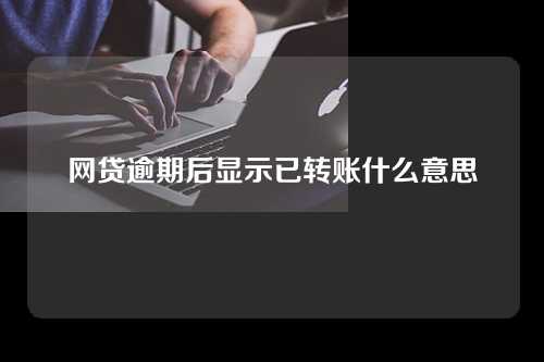 网贷逾期后显示已转账什么意思