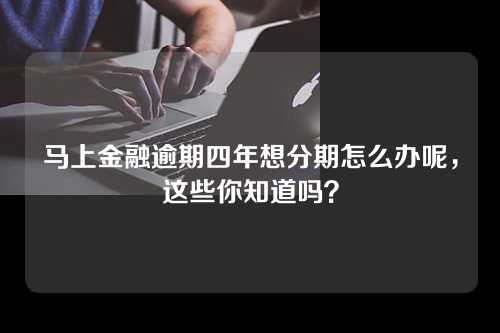 马上金融逾期四年想分期怎么办呢，这些你知道吗？